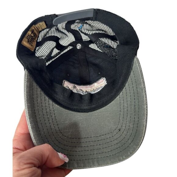 Blue 84 Tall Timber Black/Blue Mesh Trucker Cap. - Picture 3 of 7